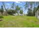 Spacious backyard with lush green grass and mature trees, perfect for outdoor activities and relaxation at 3121 Canterbury St, Deltona, FL 32738