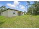 Spacious backyard with lush green grass and mature trees, perfect for outdoor activities at 3121 Canterbury St, Deltona, FL 32738
