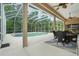 Lanai with an outdoor dining and pool at 33 Coquina Ridge Way, Ormond Beach, FL 32174
