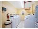 On-site laundry room equipped with multiple washers and dryers at 3647 S Atlantic Ave # 7C, Daytona Beach, FL 32118