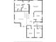 This detailed second floor plan displays the layout of bedrooms, bathrooms, and closet spaces for the home at 3839 Calliope Ave, Port Orange, FL 32129