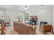 Spacious living room with modern decor, and fireplace at 3839 Calliope Ave, Port Orange, FL 32129