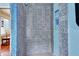 Shower room featuring attractive patterned blue tiles at 441 N Julia Ave, Deland, FL 32720