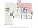 Detailed floor plan outlining the layout of the home at 5445 Turton Ln, Port Orange, FL 32127