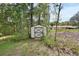 This backyard features a utility shed at 658 Westchester Dr, Deland, FL 32724