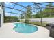 Inviting screened-in pool area, perfect for relaxation and outdoor enjoyment at 824 Casterton Cir, Davenport, FL 33897