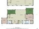 Detailed floor plan showcasing the layout of the home's rooms and screened porches at 910 Braddock Rd, Enterprise, FL 32725