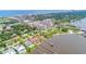 This aerial view shows the building's location on the inter coastal, and near the beach at 1 John Anderson Dr # 3170, Ormond Beach, FL 32176