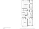 Second floor plan showing dimensions of Primary Bedroom, Primary Bathroom, Bedrooms and Laundry Room at 10460 Burrows St, Orlando, FL 32832