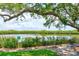 Scenic water view with lush green trees and vegetation in the background at 122 Cedar Dunes Dr, New Smyrna Beach, FL 32169