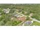 Scenic aerial view of the property, nestled among lush trees, showcasing the neighborhood's serene setting at 1431 1St Ave, Deland, FL 32724