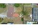 Aerial view of the property showcasing the layout and surrounding neighborhood at 1612 W Grant St, Orlando, FL 32805