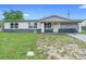 Single-story home featuring a front yard with an accessible walkway under a clear sky at 1612 W Grant St, Orlando, FL 32805