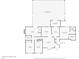 Detailed floor plan displaying layout with bedrooms, bathrooms, kitchen, and access to the pool at 1660 E Apache Cir, Deltona, FL 32725