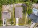 Aerial view of a single-Gathering home highlighting the property boundaries and neighborhood at 1846 N Acadian Dr, Deltona, FL 32725