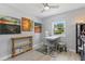 Bright home office with a modern desk setup and natural light from the window at 204 Rio Pinar Dr, Ormond Beach, FL 32174