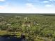 Aerial view of a house among lush greenery near a lake at 2620 Doyle Rd, Deltona, FL 32738