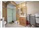 Full bathroom with updated vanity, tile flooring, and shower; ready for customization at 2620 Doyle Rd, Deltona, FL 32738