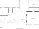 Simplified floor plan highlighting the flow of spaces including kitchen, sitting room, and screened porch at 2620 Doyle Rd, Deltona, FL 32738