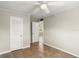 Bedroom features tile floors, neutral walls and ceiling fan at 2633 Yale Rd, South Daytona, FL 32119