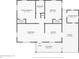 Detailed floor plan highlighting the primary bedroom, living room, kitchen, bathroom, and laundry room layout at 2633 Yale Rd, South Daytona, FL 32119