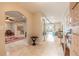 Beautifully tiled foyer with views of the dining room and living room, bathed in natural light at 2724 N Halifax Ave, Daytona Beach, FL 32118