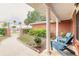 Covered front porch with decorative columns and ample seating space at 2724 N Halifax Ave, Daytona Beach, FL 32118