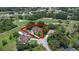 Aerial view of a home in a desirable location, with a large lot at 3 Pine Meadow Ct, Debary, FL 32713
