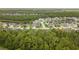 Scenic aerial view of houses nestled among tall trees, with a neighborhood layout visible at 31 Abacus Ave, Ormond Beach, FL 32174