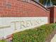 Welcome to Treviso! The community sign is surrounded by colorful flowers and lush landscaping at 405 Carina Cir, Sanford, FL 32773