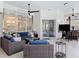 Inviting lanai with comfortable seating and ceiling fans, perfect for outdoor relaxation and entertaining at 456 Sea Duck Dr, Daytona Beach, FL 32119