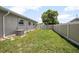 Well-maintained backyard with a new fence, green lawn, and shady trees at 502 W Hogle Ave, Deland, FL 32720