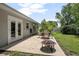 Charming patio area with outdoor seating and a fire pit, perfect for entertaining at 502 W Hogle Ave, Deland, FL 32720