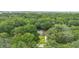 Aerial view displays a home surrounded by a canopy of mature trees, offering privacy at 505 Black Ironwood Dr, Deland, FL 32724