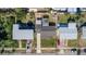 An aerial view of a charming single-Gathering home with a pool and well-manicured lawn at 505 Wisteria Rd, Daytona Beach, FL 32118