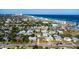 Aerial shot of a quiet neighborhood near the ocean, great location for residents at 505 Wisteria Rd, Daytona Beach, FL 32118