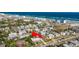 This aerial view highlights the property's location in a vibrant coastal community at 505 Wisteria Rd, Daytona Beach, FL 32118