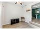 The home office with shelving includes a view to the bathroom at 505 Wisteria Rd, Daytona Beach, FL 32118