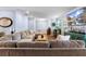 Relaxing living room with a sectional sofa, offering a cozy space for relaxation and social gatherings at 552 Hamlet Dr, Port Orange, FL 32127