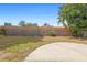 The backyard features a new wooden fence and concrete patio, making it a very private outdoor living space at 5825 Forest Grove Blvd, Orlando, FL 32808