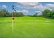 This view shows the golf course and the mature trees that line the fairways at Sugar Mill Country Club at 727 Grape Ivy Ln, New Smyrna Beach, FL 32168
