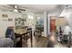 Dining Room with mirrored wall and hardwood flooring at 903 Deer Springs Rd, Port Orange, FL 32129