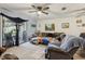 Spacious living room featuring a sliding glass door to the outside at 903 Deer Springs Rd, Port Orange, FL 32129