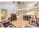 Open floor plan showcases the living room connected to the dining and kitchen at 961 S Lakewood Ter # C, Port Orange, FL 32127