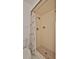 Bathroom shower stall with tiled walls and floor and a shower curtain at 1017 Chippewa Trl, Daytona Beach, FL 32117