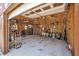 Spacious garage with ample storage and workbench areas at 1085 Indigo Rd, Ormond Beach, FL 32174