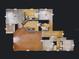 Detailed floorplan shows the layout and dimensions of this spacious home at 112 Tuscany Bend St, Daytona Beach, FL 32117