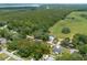A tranquil street view from above with single-Gathering homes nestled among mature trees at 1620 20Th St, Orange City, FL 32763