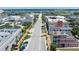 Aerial view of commercial buildings in a coastal city setting at 208 Wall St # 204, Daytona Beach, FL 32114