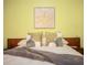 Closeup of a bed and pillows at 208 Wall St # 204, Daytona Beach, FL 32114